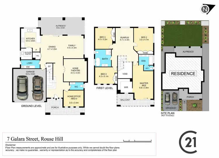 Floorplan of Homely house listing, 7 Galara Street, Rouse Hill NSW 2155
