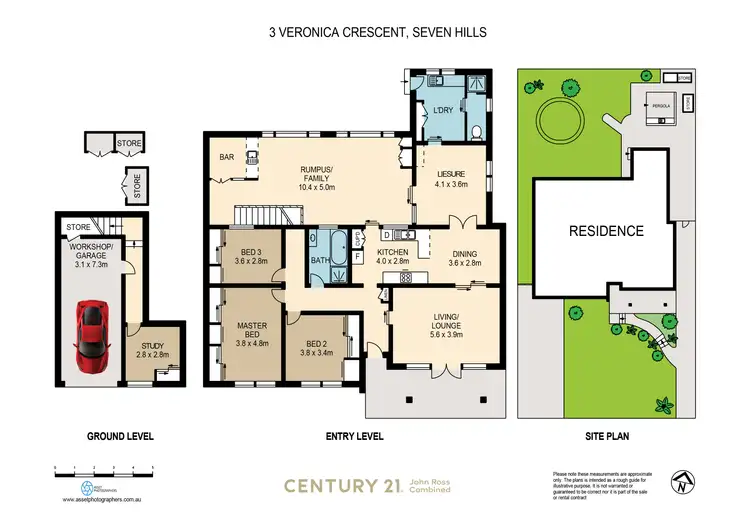 Floorplan of Homely house listing, 3 Veronica Crescent, Seven Hills NSW 2147