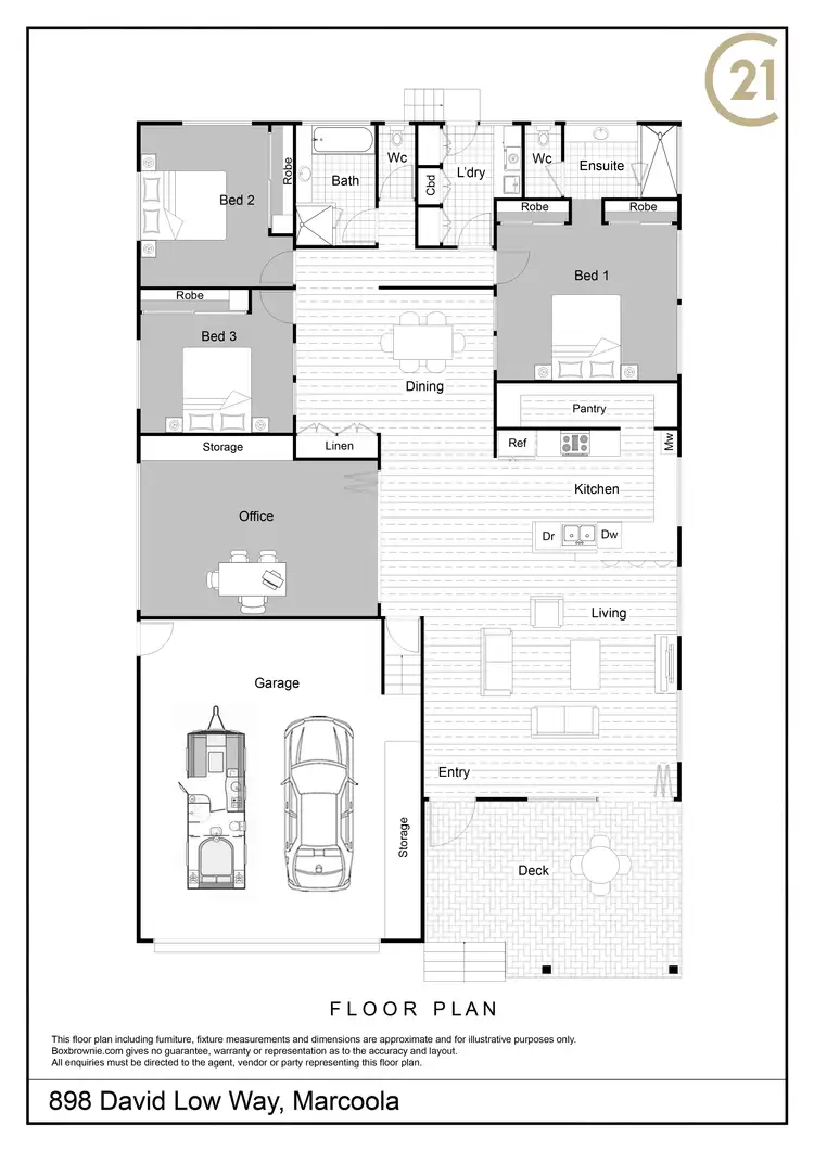 Floorplan of Homely house listing, 898 David Low Way, Marcoola QLD 4564