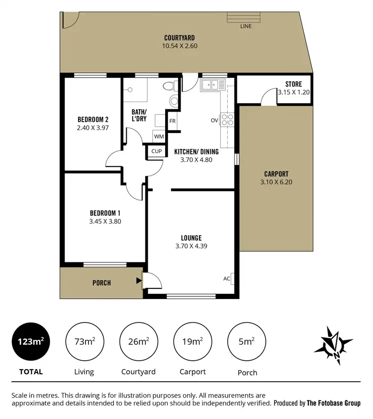 Floorplan of Homely unit listing, 11/60 Booth Avenue, Morphett Vale SA 5162