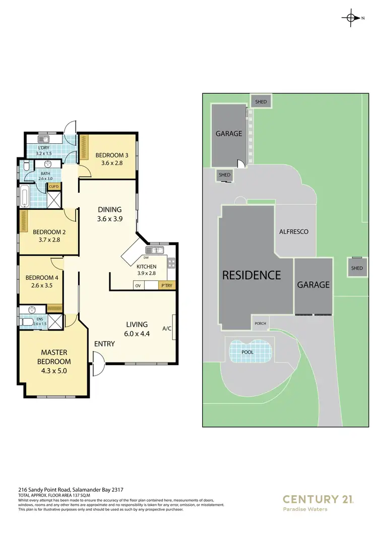 Floorplan of Homely house listing, 216 Sandy Point Rd, Salamander Bay NSW 2317