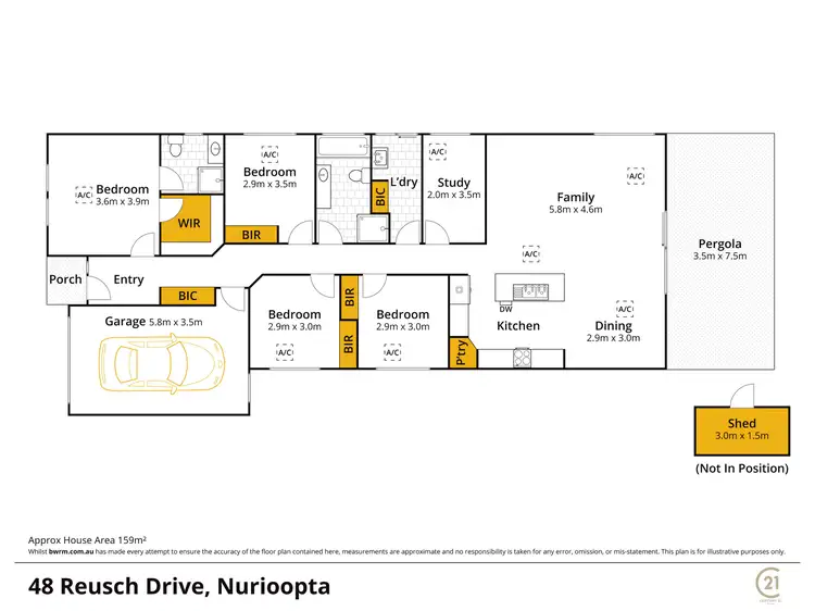 Floorplan of Homely house listing, 48 Reusch Drive, Nuriootpa SA 5355