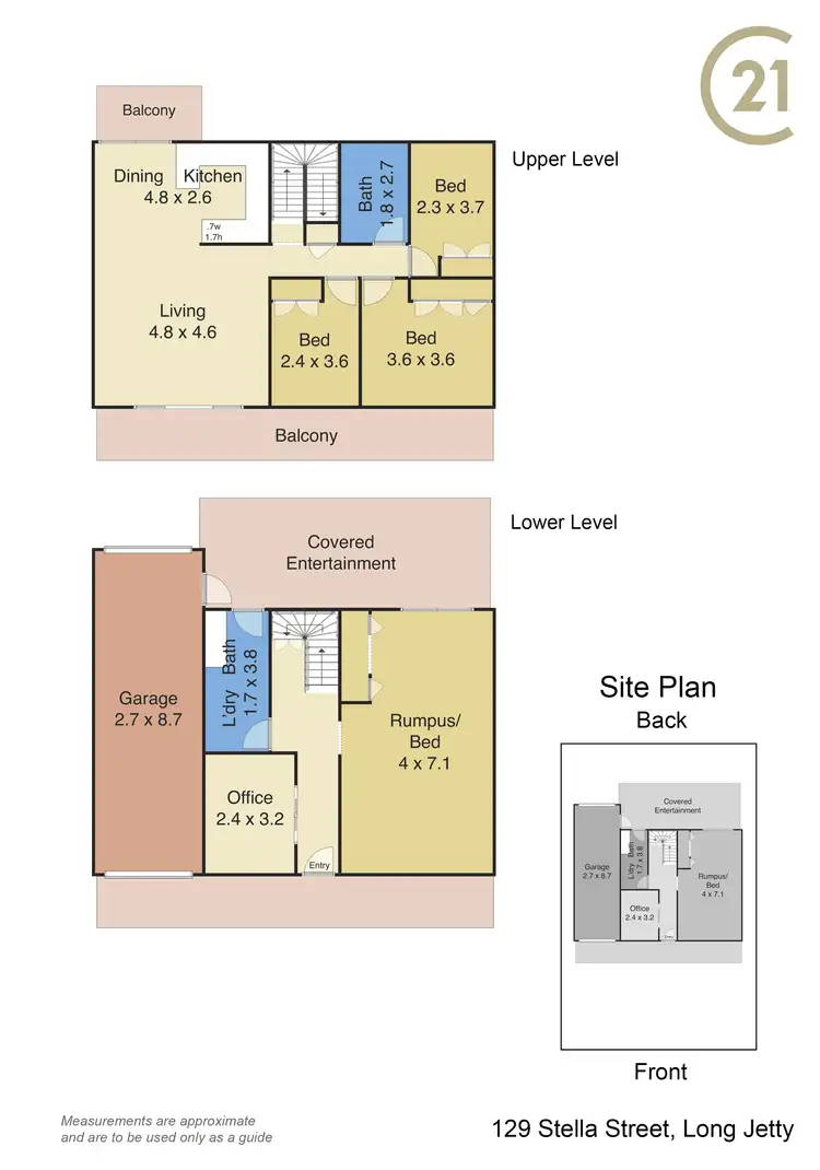 Floorplan of Homely house listing, 129 Stella Street, Long Jetty NSW 2261