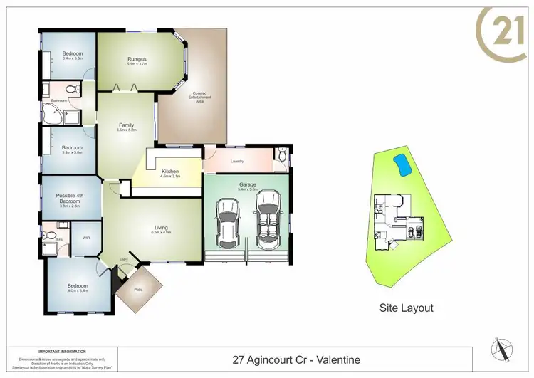 Floorplan of Homely house listing, 27 Agincourt Crescent, Valentine NSW 2280
