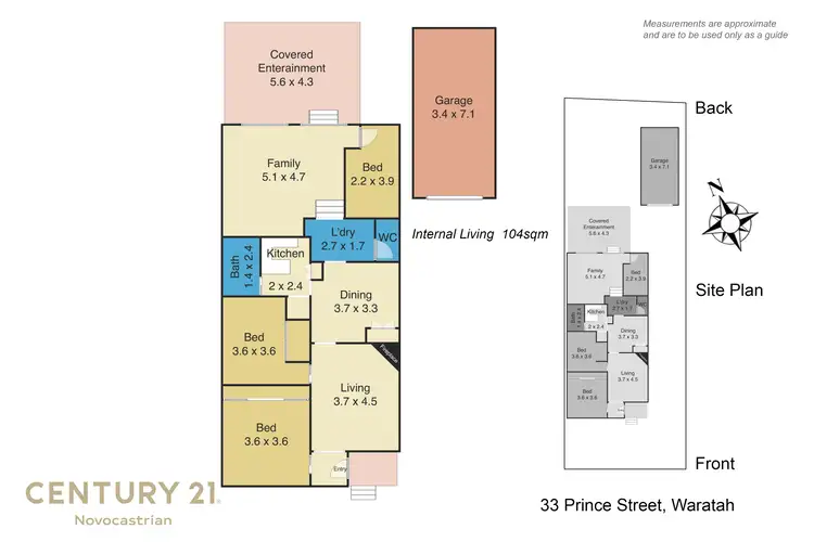 Floorplan of Homely house listing, 33 Prince Street, Waratah NSW 2298