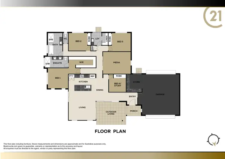 Floorplan of Homely house listing, 5 Northview Place, Woombye QLD 4559