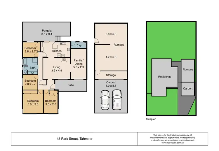 Floorplan of Homely house listing, 43 Park Street, Tahmoor NSW 2573