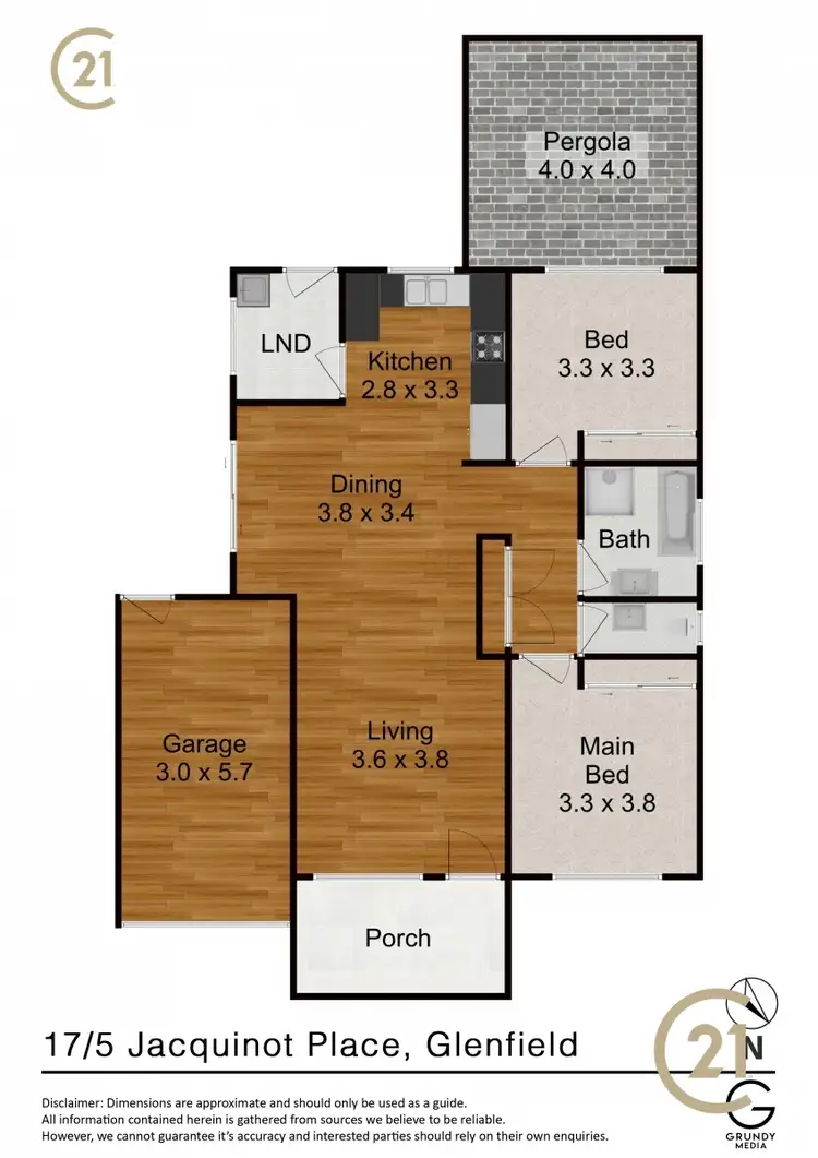 Floorplan of Homely villa listing, 17/5 Jacquinot Place, Glenfield NSW 2167