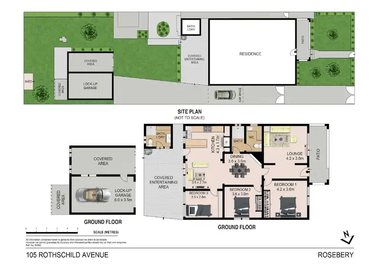 Floorplan of Homely house listing, 105 Rothschild Avenue, Rosebery NSW 2018