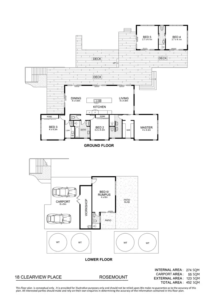 Floorplan of Homely house listing, 18 Clearview Place, Rosemount QLD 4560
