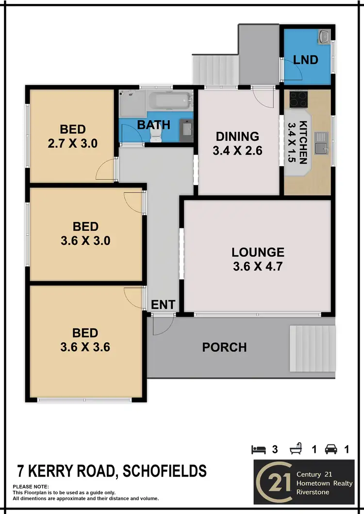 Floorplan of Homely rural property listing, 7 Kerry road, Schofields NSW 2762