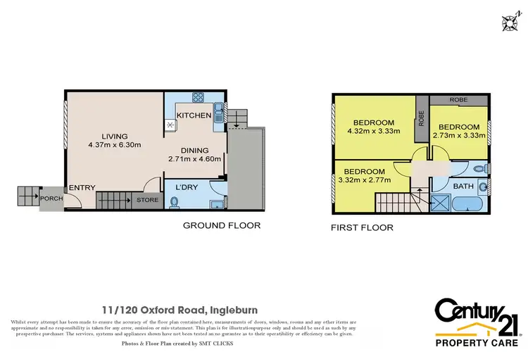 Floorplan of Homely townhouse listing, 11/120 Oxford Rd, Ingleburn NSW 2565