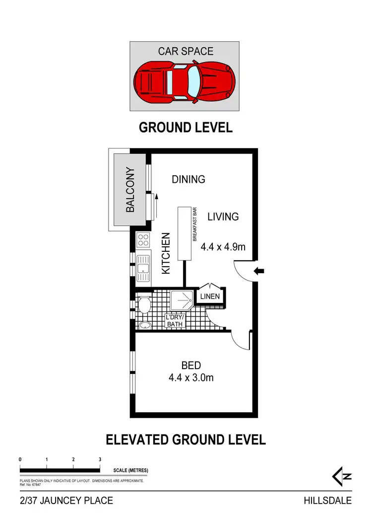 Floorplan of Homely unit listing, 2/37 Jauncey Place, Hillsdale NSW 2036