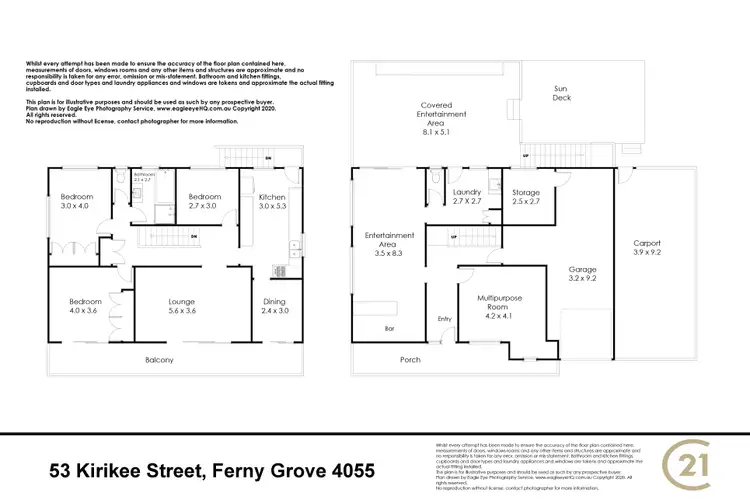Floorplan of Homely house listing, 53 Kirikee St, Ferny Grove QLD 4055
