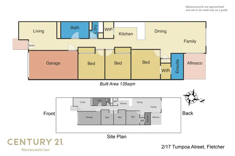 Floorplan of Homely semi-detached listing, 17a Tumpoa Street, Fletcher NSW 2287
