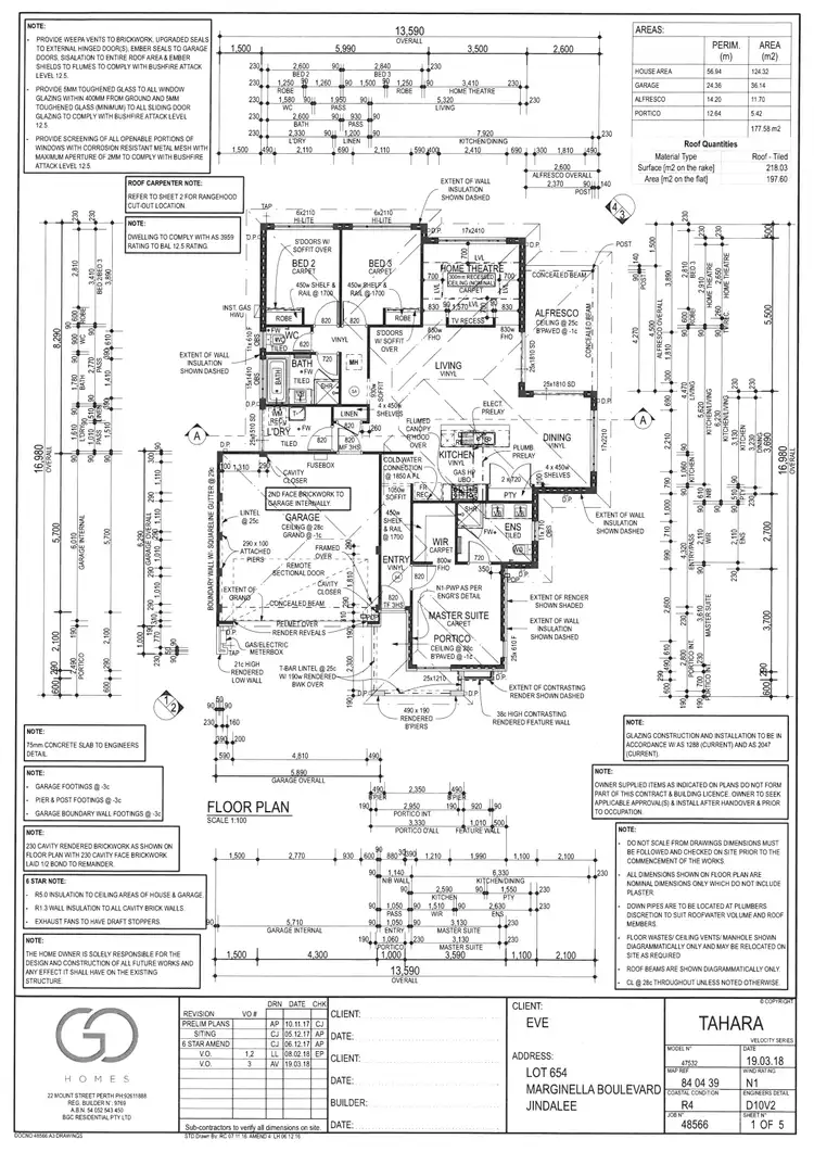 Floorplan of Homely house listing, 59 Marginella Boulevard, Jindalee WA 6036