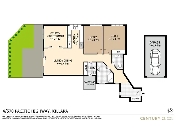Floorplan of Homely apartment listing, 4/578 Pacific Highway, Killara NSW 2071