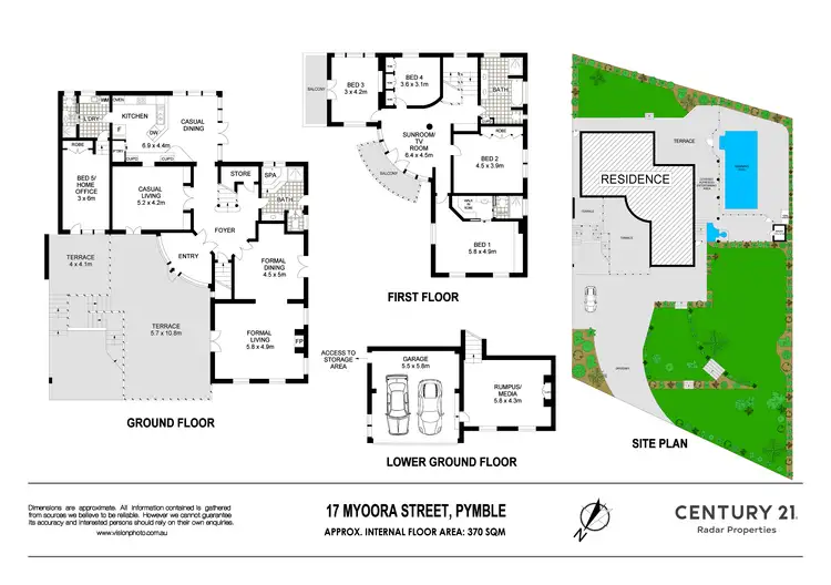 Floorplan of Homely house listing, 17 Myoora Street, Pymble NSW 2073