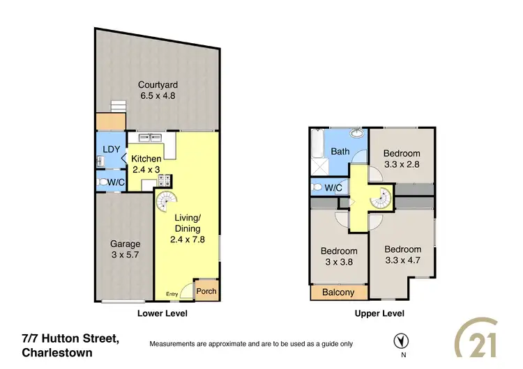 Floorplan of Homely townhouse listing, 7/7 Hutton Street, Charlestown NSW 2290