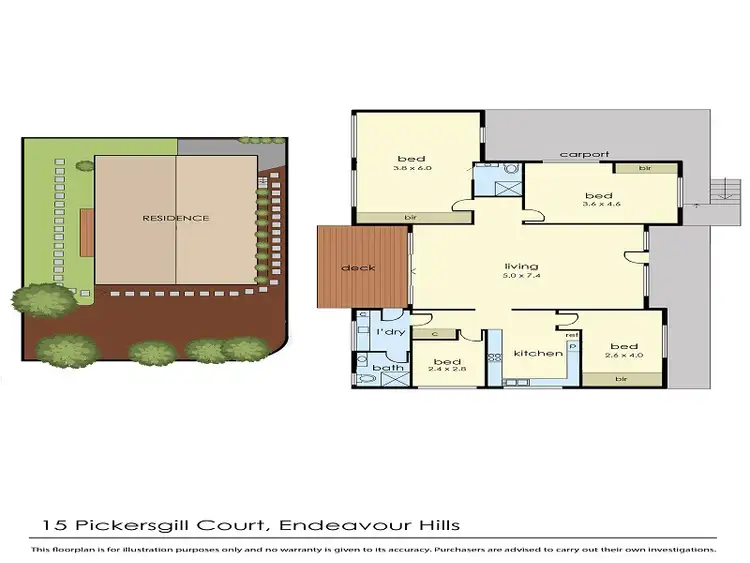 Floorplan of Homely house listing, 15 Pickersgill Court, Endeavour Hills VIC 3802