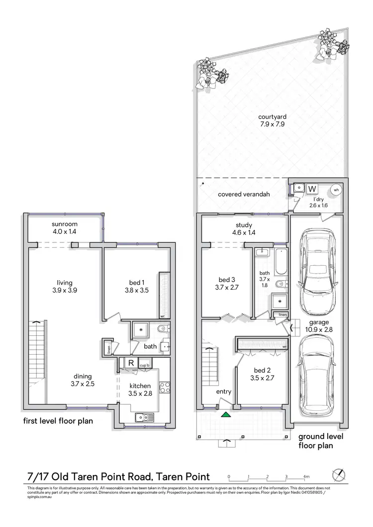 Floorplan of Homely townhouse listing, 7/17-21 Old Taren Point Road, Taren Point NSW 2229