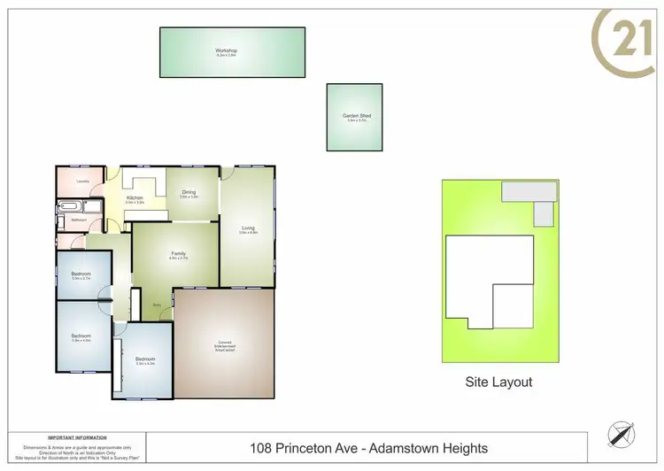 Floorplan of Homely house listing, 108 Princeton Avenue, Adamstown Heights NSW 2289