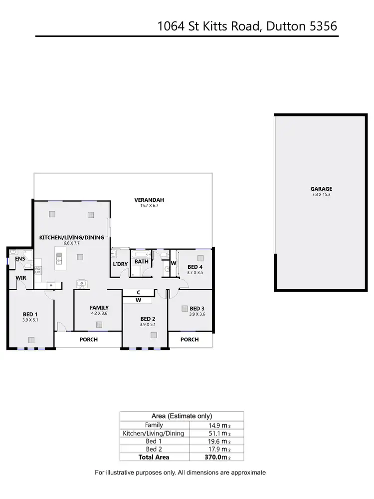 Floorplan of Homely house listing, 1064 St Kitts Road, Dutton SA 5356