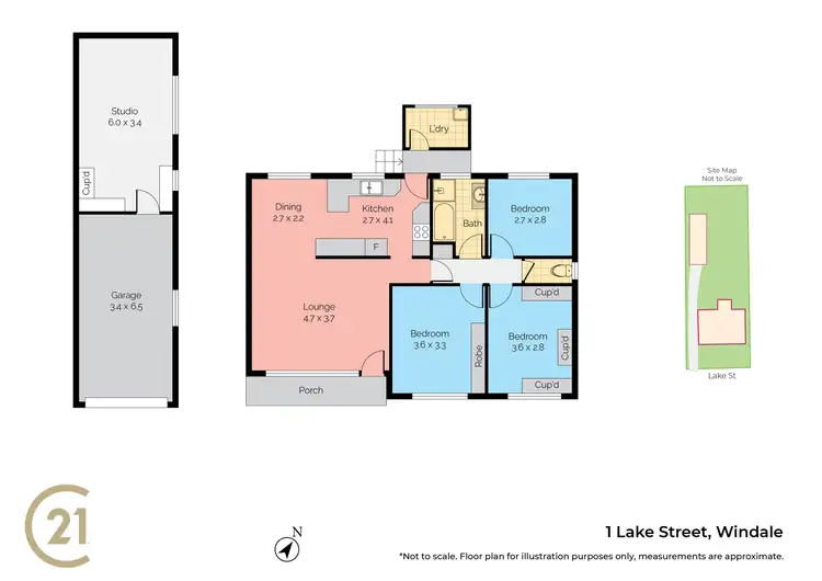 Floorplan of Homely house listing, 1 Lake Street, Windale NSW 2306