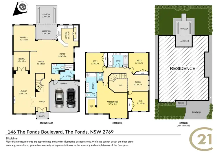 Floorplan of Homely house listing, 146 The Ponds Boulevard, The Ponds NSW 2769