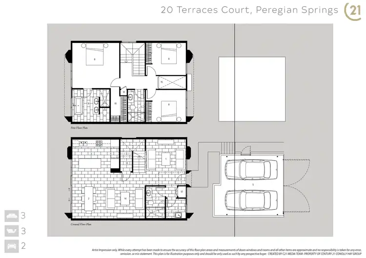 Floorplan of Homely house listing, 20 Terraces Court, Peregian Springs QLD 4573