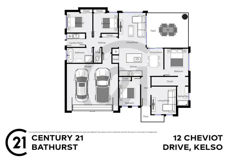 Floorplan of Homely house listing, 12 Cheviot Drive, Kelso NSW 2795