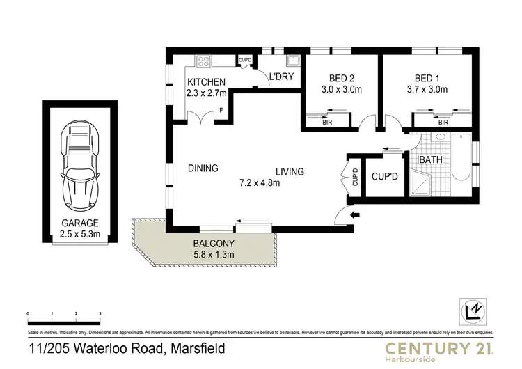 Floorplan of Homely apartment listing, 11/205 Waterloo Road, Marsfield NSW 2122