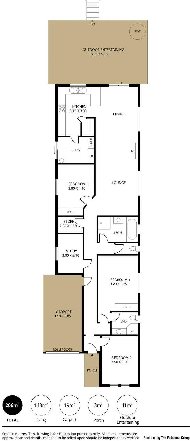 Floorplan of Homely house listing, 107a Main South Road, Huntfield Heights SA 5163