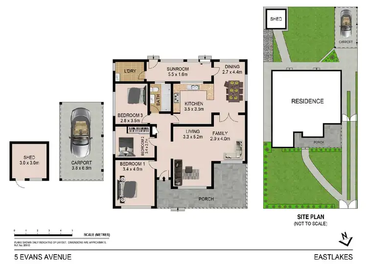 Floorplan of Homely house listing, 5 Evans Avenue, Eastlakes NSW 2018