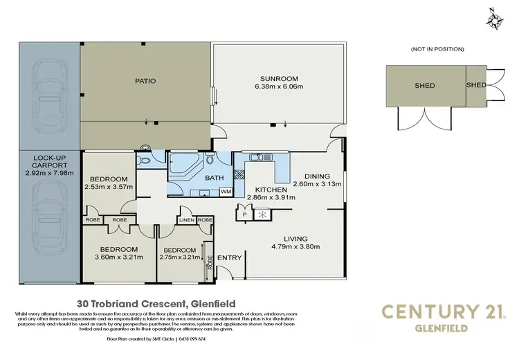 Floorplan of Homely house listing, 30 Trobriand Crescent, Glenfield NSW 2167