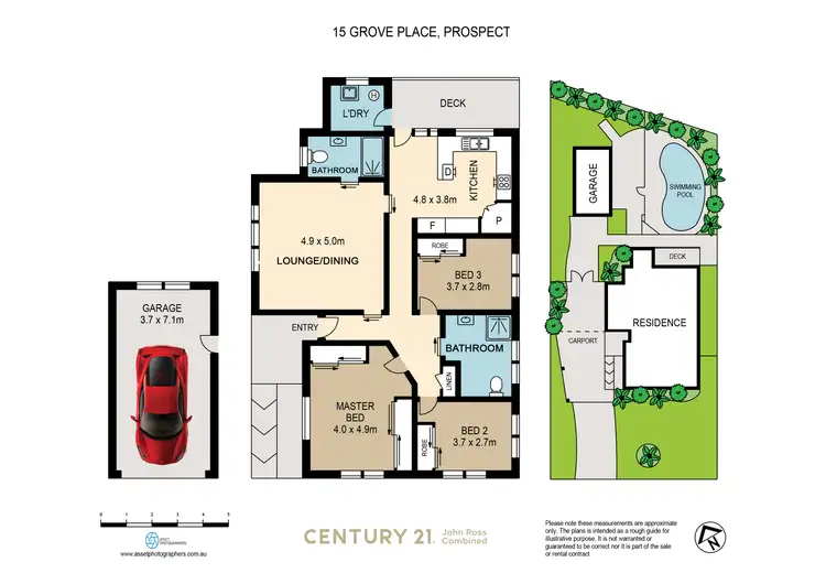 Floorplan of Homely house listing, 15 Grove Place, Prospect NSW 2148