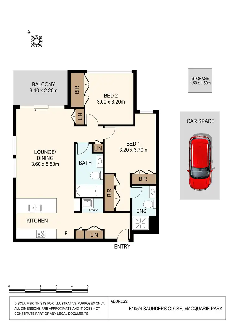 Floorplan of Homely apartment listing, 105/4 Saunders Close, Macquarie Park NSW 2113