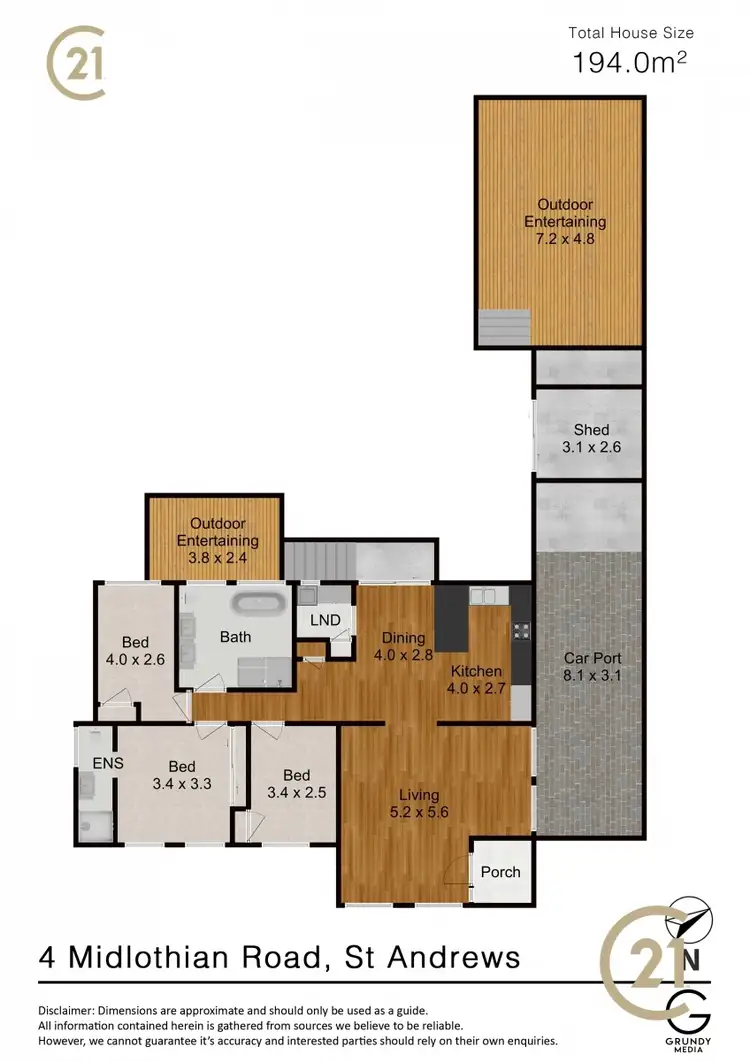 Floorplan of Homely house listing, 4 Midlothian Road, St Andrews NSW 2566