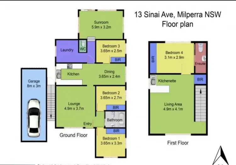 Floorplan of Homely house listing, 13 Sinai Avenue, Milperra NSW 2214