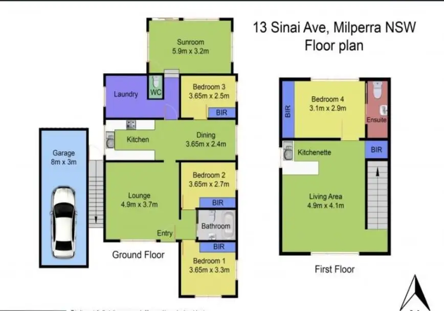 Floorplan of Homely house listing, 13 Sinai Avenue, Milperra NSW 2214