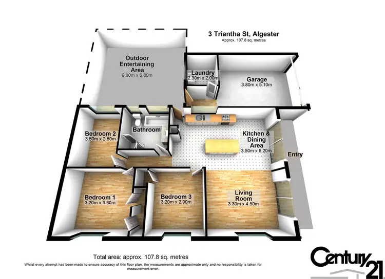 Floorplan of Homely house listing, 3 Triantha Street, Algester QLD 4115