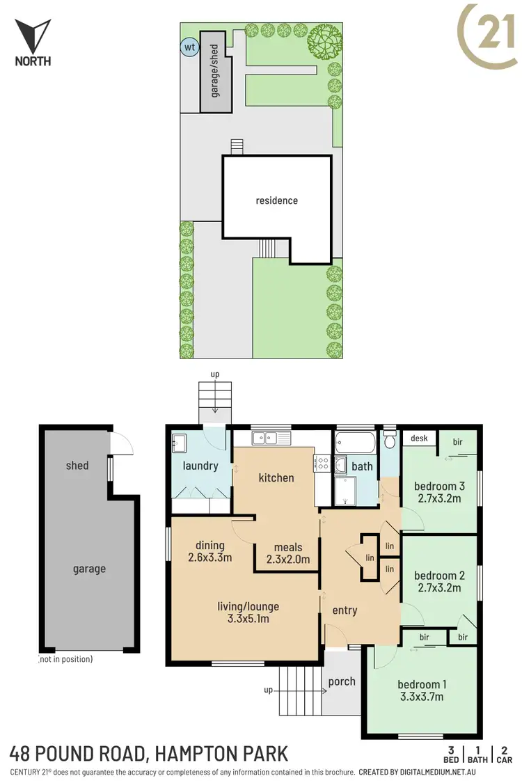 Floorplan of Homely house listing, 48 Pound Road, Hampton Park VIC 3976