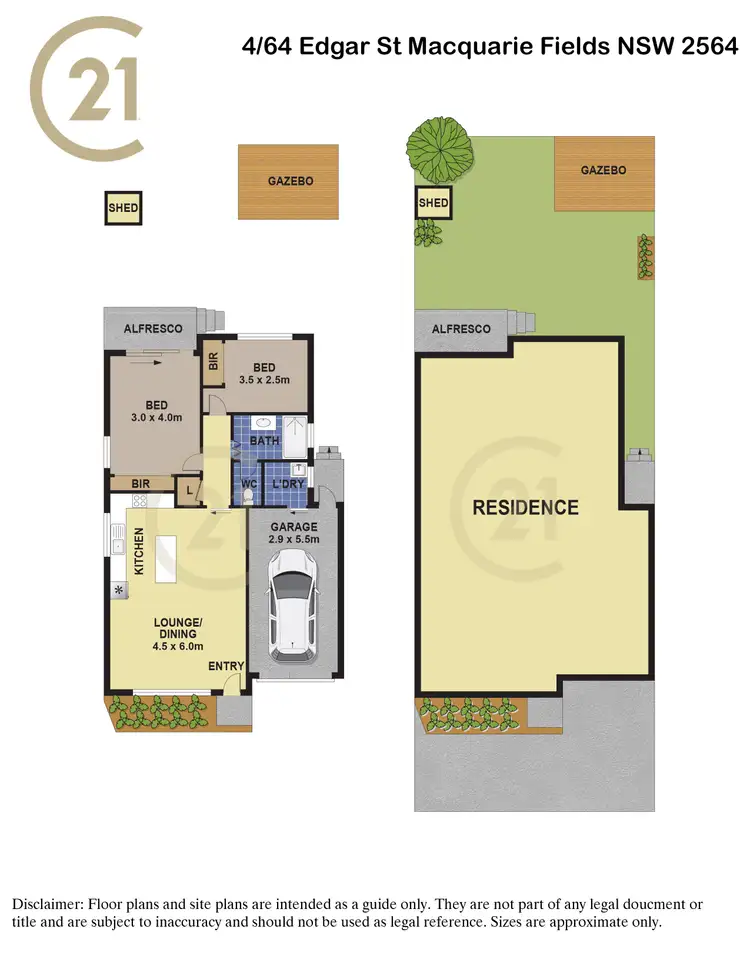 Floorplan of Homely villa listing, 4/64-66 Edgar Street, Macquarie Fields NSW 2564
