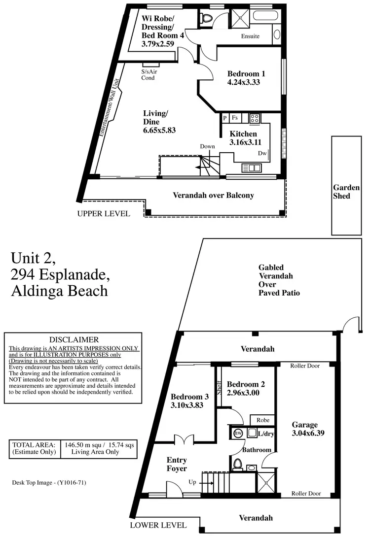 Floorplan of Homely house listing, 2/294 Esplanade, Aldinga Beach SA 5173