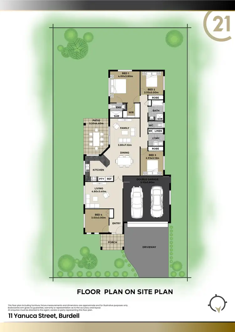 Floorplan of Homely house listing, 11 Yanuca Street, Burdell QLD 4818
