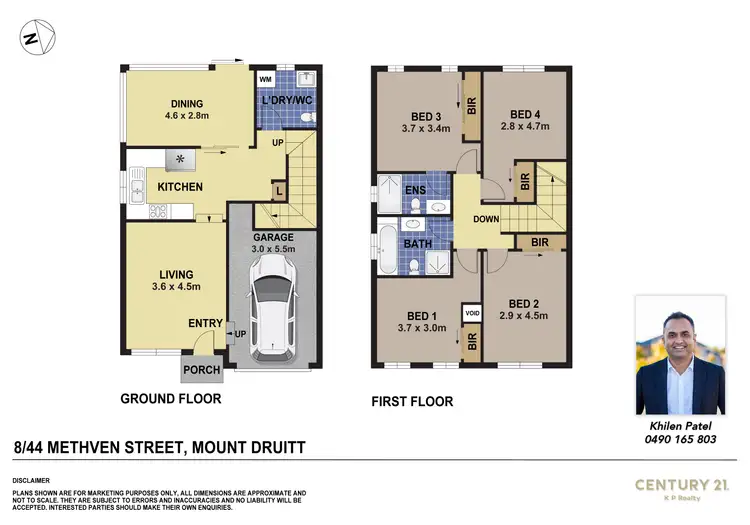 Floorplan of Homely townhouse listing, 8/44 Methven Street, Mount Druitt NSW 2770