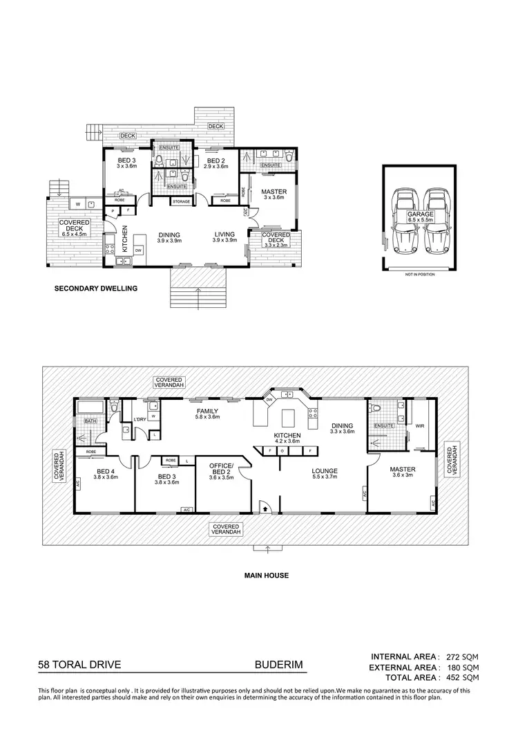 Floorplan of Homely house listing, 58 Toral Drive, Buderim QLD 4556