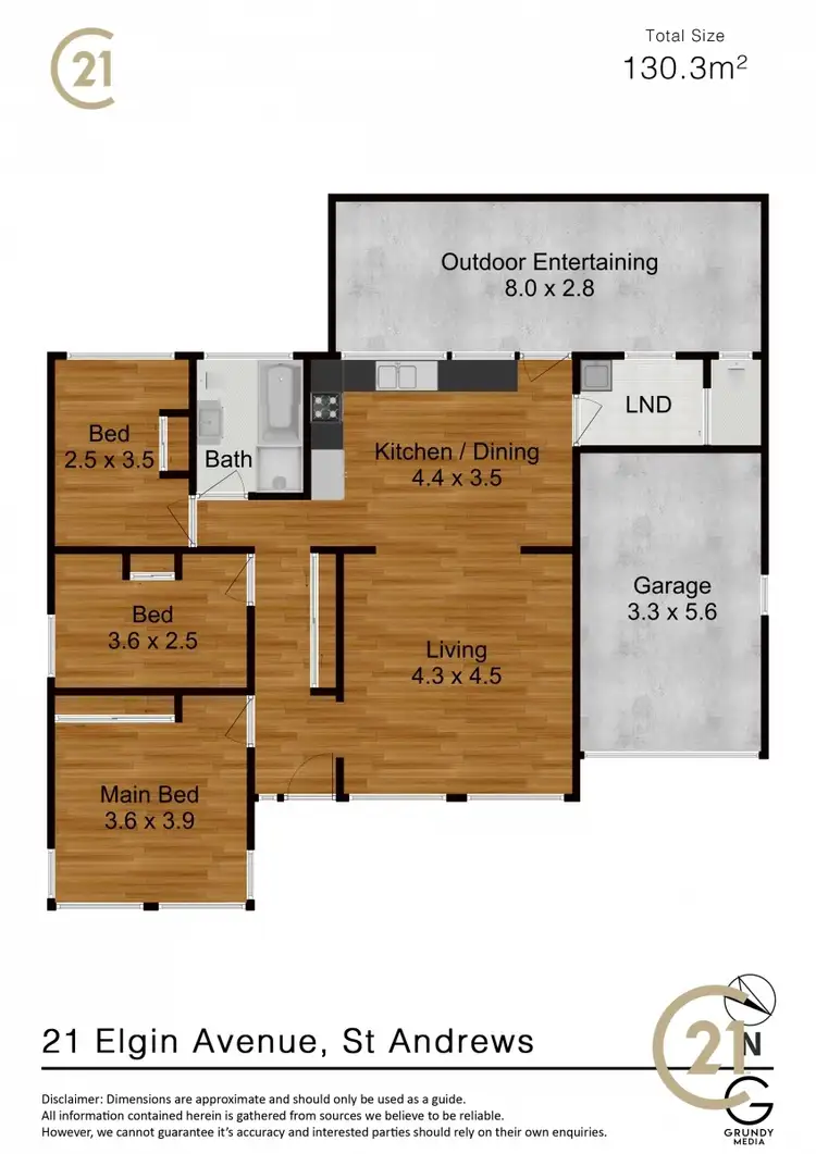 Floorplan of Homely house listing, 21 Elgin Ave, St Andrews NSW 2566