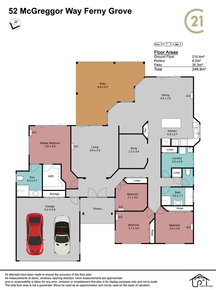 Floorplan of Homely house listing, 52 McGregor Way, Ferny Grove QLD 4055