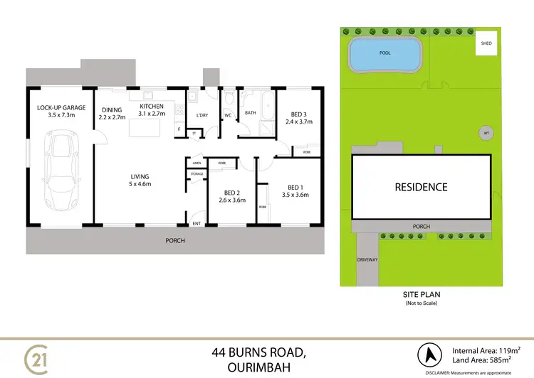 Floorplan of Homely house listing, 44 Burns Road, Ourimbah NSW 2258
